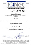 Mademan certificada en la ISO 9001